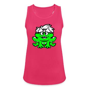 grenouille femme joli crapaud drôle fille féminine - Débardeur respirant Femme - fuchsia - Devant - Zoe (177cm)