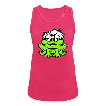 grenouille femme joli crapaud drôle fille féminine - Débardeur respirant Femme - fuchsia - Devant - Zoe (177cm)
