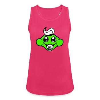 grenouille crapaud bébé sucette maman papa enfant famille - Débardeur respirant Femme - fuchsia - Devant - Zoe (177cm)