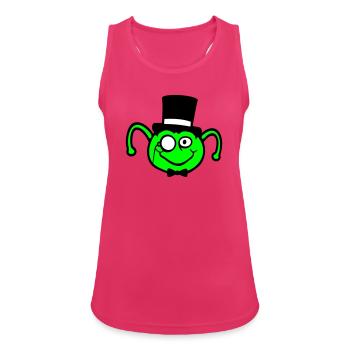 Mr. Caterpillar Top Hat Monocle Bow Tie Gentleman Empire - Women's Breathable Tank Top - fuchsia - Front - Zoe (177cm)