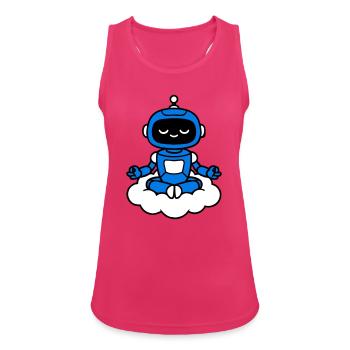 AI Human Fan Club Hovering Robot - Women's Breathable Tank Top - fuchsia - Front - Zoe (177cm)