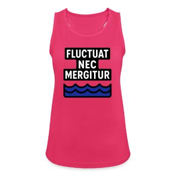 Fluctuat Nec Mergitur: Paris Resilient - Frauen Tank Top atmungsaktiv - Fuchsia - Vorne - Zoe (177cm)