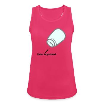 kleiner Vorgeschmack - Frauen Tank Top atmungsaktiv - Fuchsia - Vorne - Zoe (177cm)