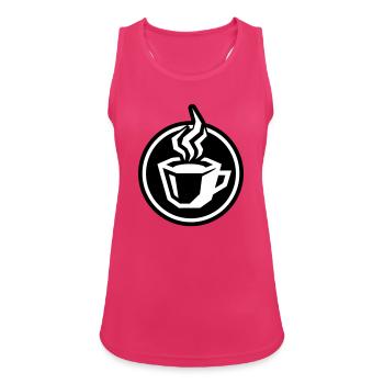 Coffee Cup Icon - Women's Breathable Tank Top - fuchsia - Front - Zoe (177cm)