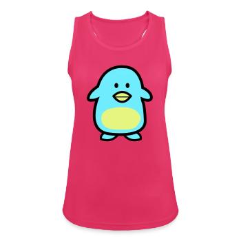 Penguin Comic - Débardeur respirant Femme - fuchsia - Devant - Zoe (177cm)