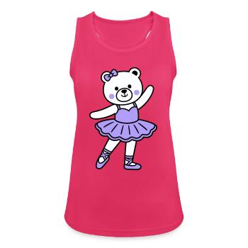 Bear ballet - Women's Breathable Tank Top - fuchsia - Front - Zoe (177cm)