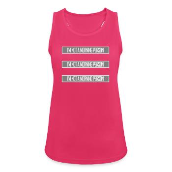 I'm Not A Morning Person Lustig Müde Morgenmuffel - Women's Breathable Tank Top - fuchsia - Front - Zoe (177cm)