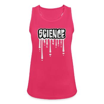 Science Science Statement Nerd Education Saying - Women's Breathable Tank Top - fuchsia - Front - Zoe (177cm)
