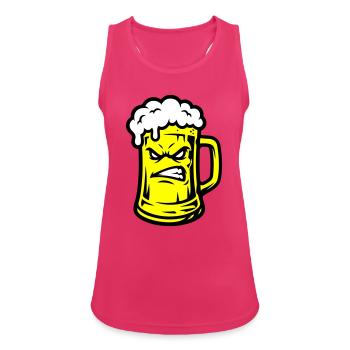 Beer Comic - Women's Breathable Tank Top - fuchsia - Front - Zoe (177cm)