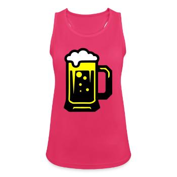 Beer beer glass icon - Women's Breathable Tank Top - fuchsia - Front - Zoe (177cm)