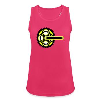 Icône de plateau de vélo - Débardeur respirant Femme - fuchsia - Devant - Zoe (177cm)