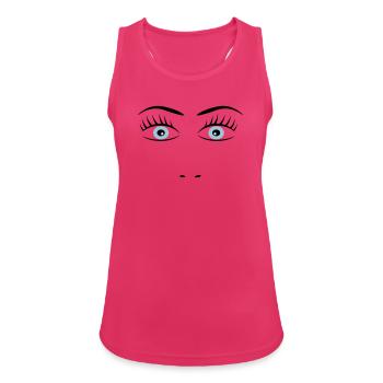 yeux 2541614 15417884 - Débardeur respirant Femme - fuchsia - Devant - Zoe (177cm)