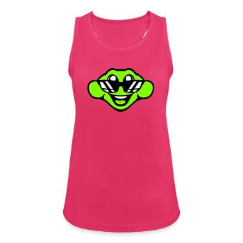 grenouille crapaud cool lunettes de soleil rire heureux mignon - Débardeur respirant Femme - fuchsia - Devant - Zoe (177cm)