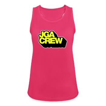 JGA-Crew 3D - Frauen Tank Top atmungsaktiv - Fuchsia - Vorne - Zoe (177cm)