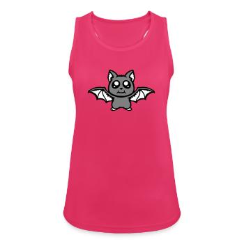 Little Cute Bat Halloween Funny Comic Cute - Women's Breathable Tank Top - fuchsia - Front - Zoe (177cm)
