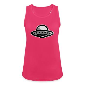 Ufo Alien Get In Loser Lustig Ufo Entführung Zitat - Frauen Tank Top atmungsaktiv - Fuchsia - Vorne - Zoe (177cm)