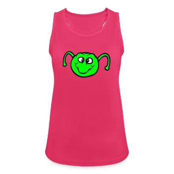 Caterpillar sweet sweet little smiles friendly happy - Women's Breathable Tank Top - fuchsia - Front - Zoe (177cm)