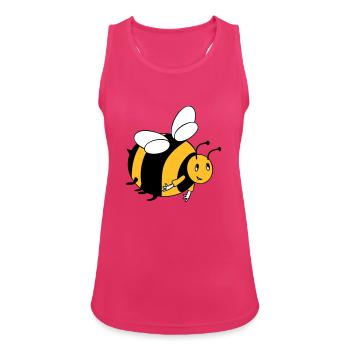 Bumblebee with your colors - Women's Breathable Tank Top - fuchsia - Front - Zoe (177cm)