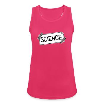 Science Science Statement Nerd Education Saying - Women's Breathable Tank Top - fuchsia - Front - Zoe (177cm)