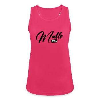 Malle 2026 - Women's Breathable Tank Top - fuchsia - Front - Zoe (177cm)