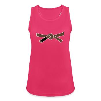 Brownbelt - Brown belt - Women's Breathable Tank Top - fuchsia - Front - Zoe (177cm)