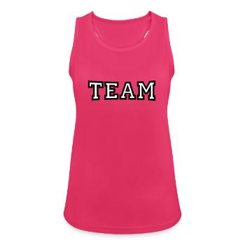 Team - Frauen Tank Top atmungsaktiv - Fuchsia - Vorne - Zoe (177cm)