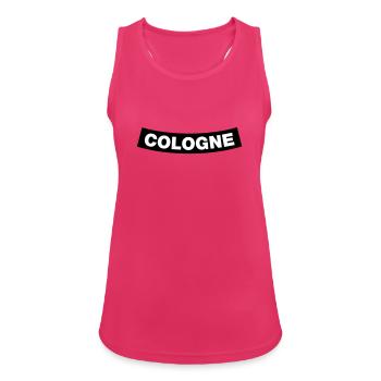 Cologne Chapter Element (JGA MC-Rocker-Design) - Frauen Tank Top atmungsaktiv - Fuchsia - Vorne - Zoe (177cm)