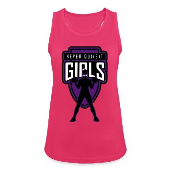never_quiet_girls_united - Women's Breathable Tank Top - fuchsia - Front - Zoe (177cm)