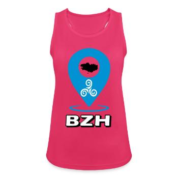 Triskel Breizh Blue - Women's Breathable Tank Top - fuchsia - Front - Zoe (177cm)