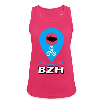 Triskel Breizh Blue - Women's Breathable Tank Top - fuchsia - Front - Zoe (177cm)
