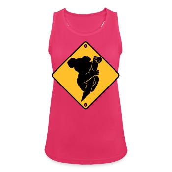 Koala - Frauen Tank Top atmungsaktiv - Fuchsia - Vorne - Zoe (177cm)