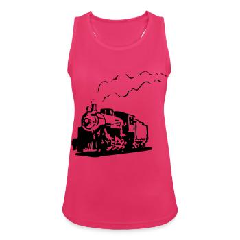 dampflok eisenbahn lokomotive romantik - Frauen Tank Top atmungsaktiv - Fuchsia - Vorne - Zoe (177cm)