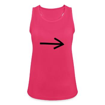 Arrow - Women's Breathable Tank Top - fuchsia - Front - Zoe (177cm)
