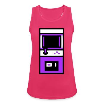Nostalgic Arcade Automat Gamer - Women's Breathable Tank Top - fuchsia - Front - Zoe (177cm)