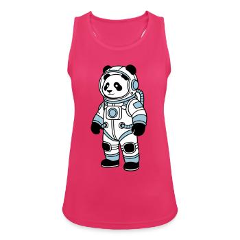 Combinaison spatiale panda bear - Débardeur respirant Femme - fuchsia - Devant - Zoe (177cm)