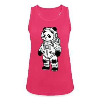 panda bear spacesuit - Women's Breathable Tank Top - fuchsia - Front - Zoe (177cm)