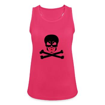 BABY SKULL 2C - Women's Breathable Tank Top - fuchsia - Front - Zoe (177cm)