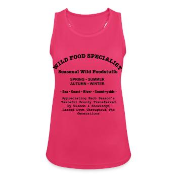 Wild food 2 - Women's Breathable Tank Top - fuchsia - Front - Zoe (177cm)