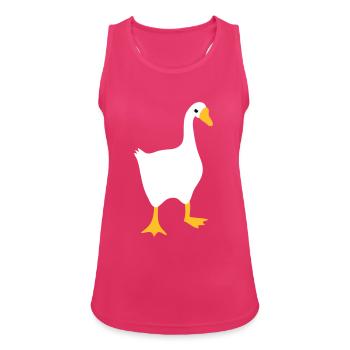 VERY angry white goose - Women's Breathable Tank Top - fuchsia - Front - Zoe (177cm)
