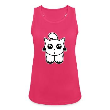 Chaton - Débardeur respirant Femme - fuchsia - Devant - Zoe (177cm)