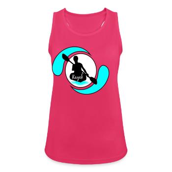 Kayak - Women's Breathable Tank Top - fuchsia - Front - Zoe (177cm)