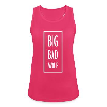 big bad wolf Zitat - Frauen Tank Top atmungsaktiv - Fuchsia - Vorne - Zoe (177cm)
