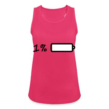 1 % batterie - Débardeur respirant Femme - fuchsia - Devant - Zoe (177cm)