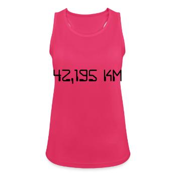 Marathon - Frauen Tank Top atmungsaktiv - Fuchsia - Vorne - Zoe (177cm)