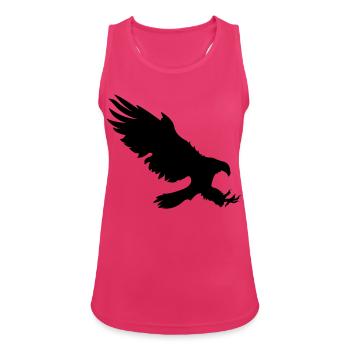 adler - Frauen Tank Top atmungsaktiv - Fuchsia - Vorne - Zoe (177cm)