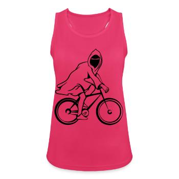 fahrrad gespenst geist spirituel - Débardeur respirant Femme - fuchsia - Devant - Zoe (177cm)