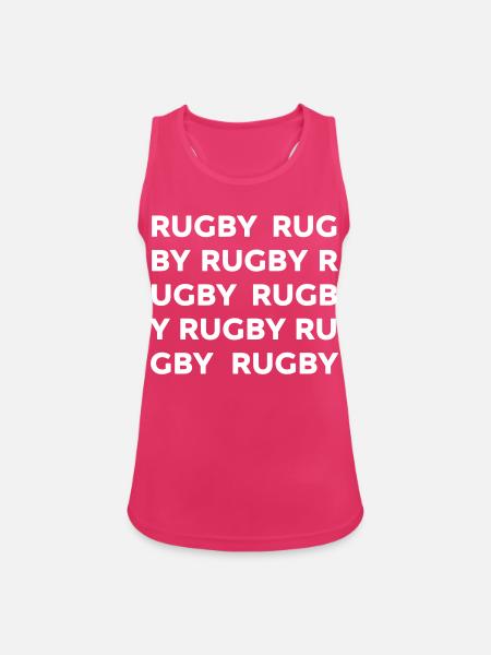 RUGBY - Frauen Tank Top atmungsaktiv - Fuchsia