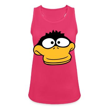 Duck looks funny goofy anxious confused comic - Women's Breathable Tank Top - fuchsia - Front - Zoe (177cm)