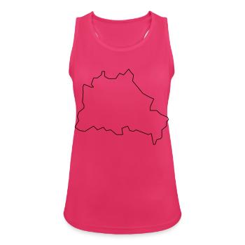 Berlin - Women's Breathable Tank Top - fuchsia - Front - Zoe (177cm)