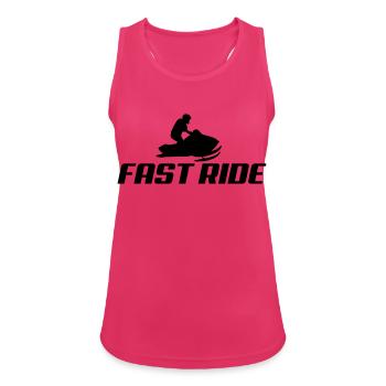 snowmobile2 - Frauen Tank Top atmungsaktiv - Fuchsia - Vorne - Zoe (177cm)